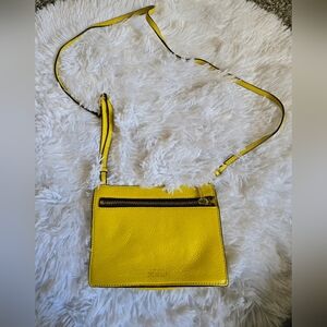 Kate Spade Yellow Leather Crossbody Bag